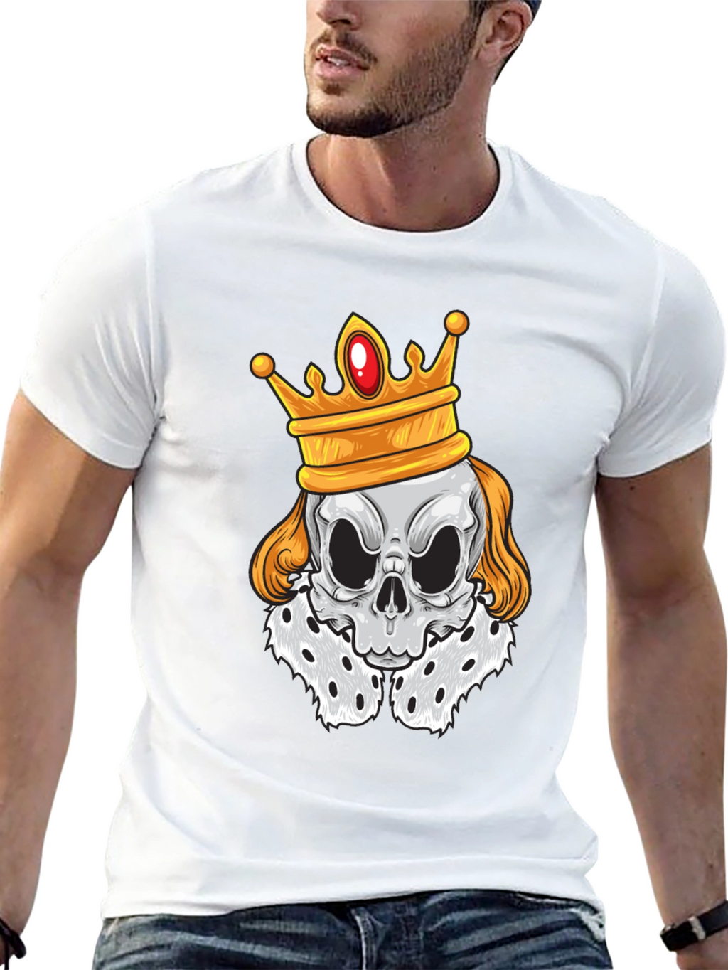 Skull King Graphic T-Shirt - Black Cotton Tee