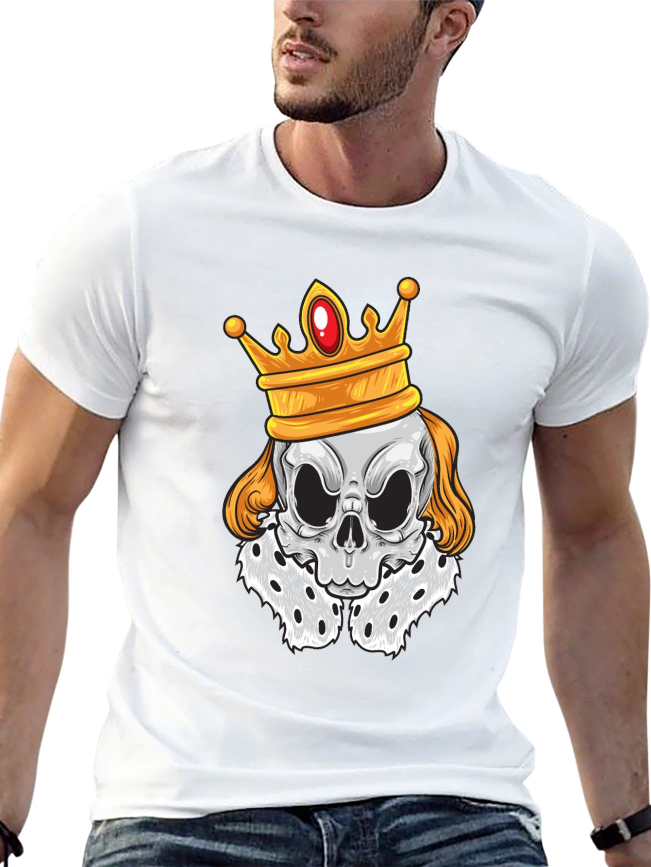 Skull King Graphic T-Shirt - Black Cotton Tee
