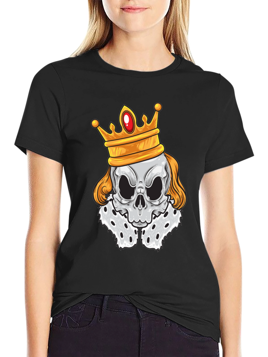 Skull King Graphic T-Shirt - Black Cotton Tee