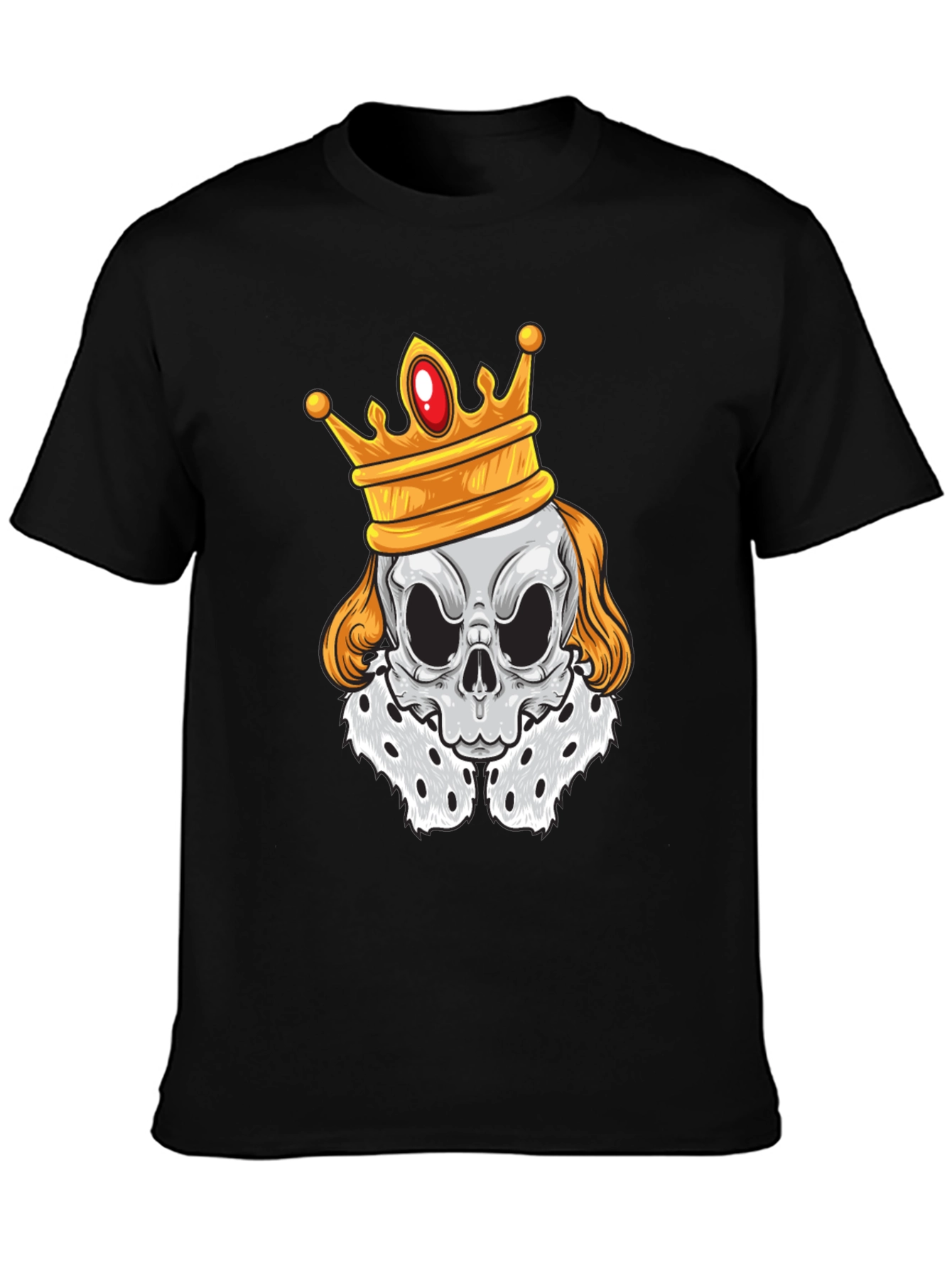 Skull King Graphic T-Shirt - Black Cotton Tee
