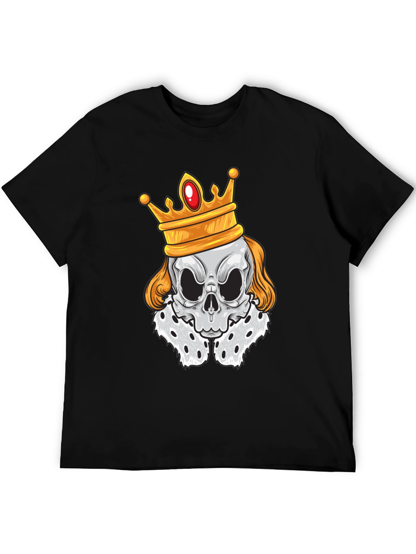 Skull King Graphic T-Shirt - Black Cotton Tee