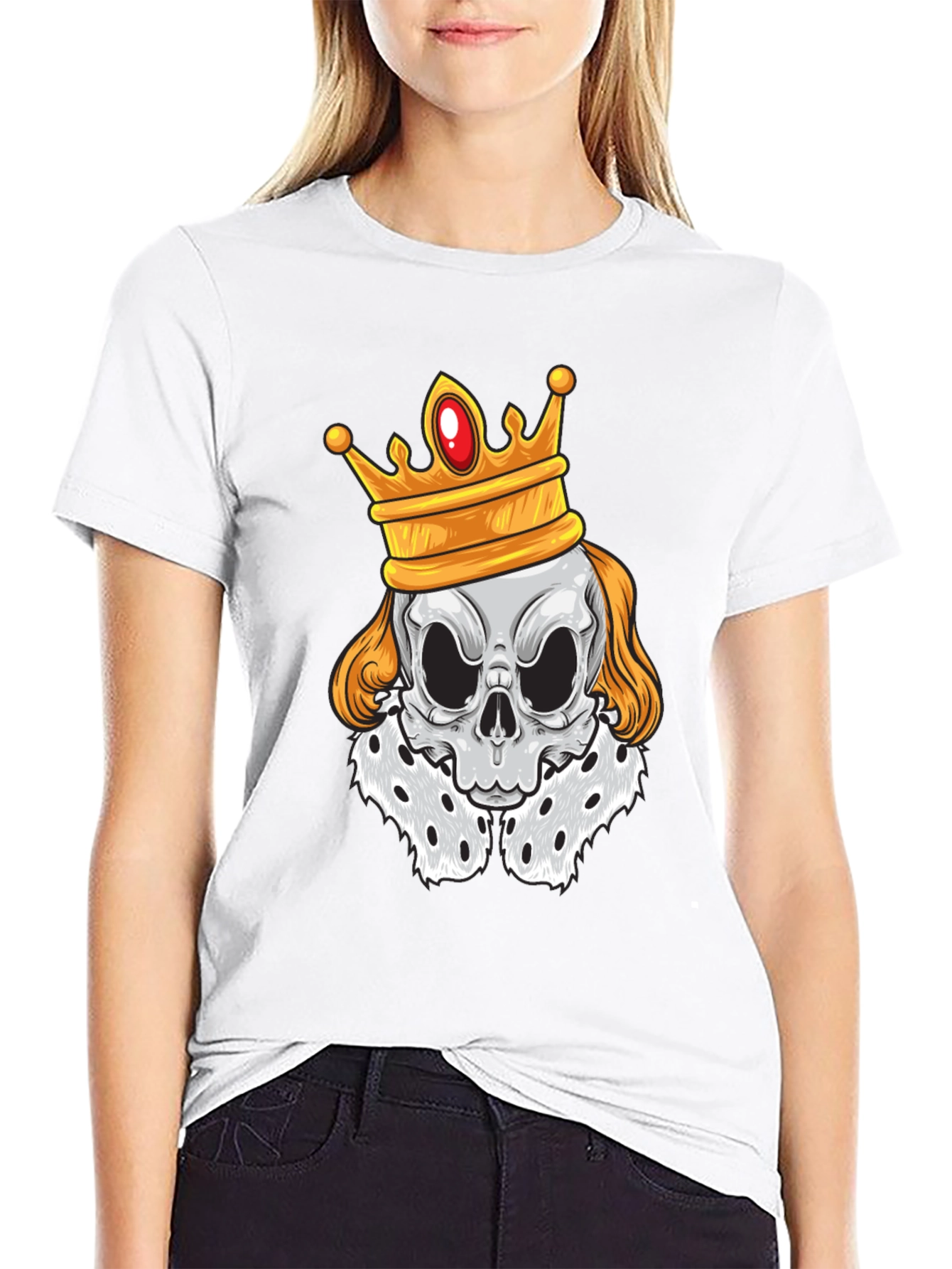 Skull King Graphic T-Shirt - Black Cotton Tee