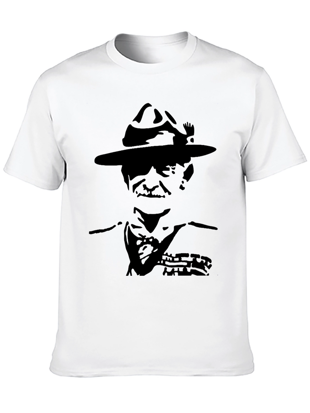 Boy Scout Silhouette Graphic Black T-Shirt