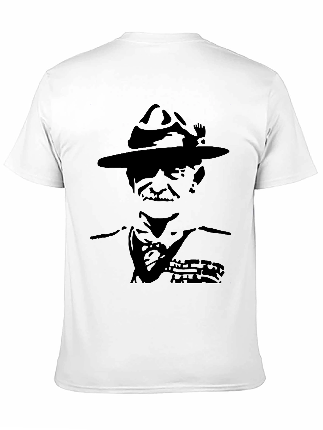 Boy Scout Silhouette Graphic Black T-Shirt