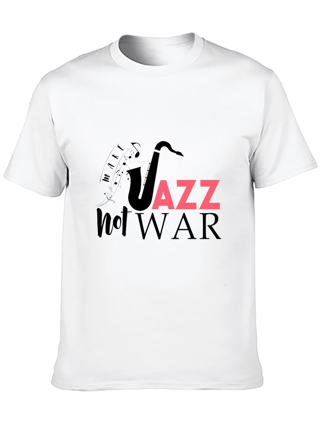 Jazz Not War Graphic T-Shirt - Music Lover Tee