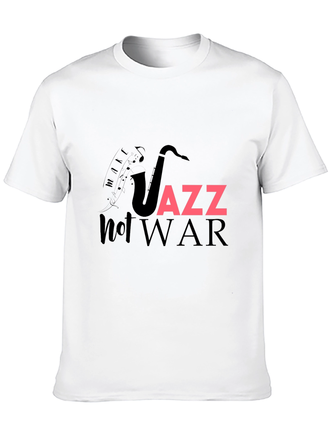 Jazz Not War Graphic T-Shirt - Music Lover Tee