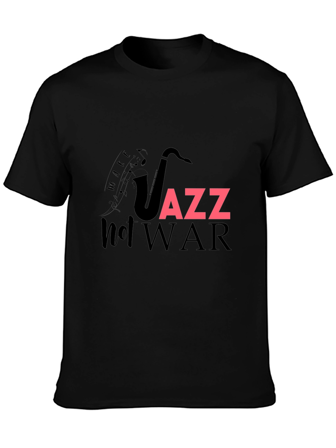 Jazz Not War Graphic T-Shirt - Music Lover Tee