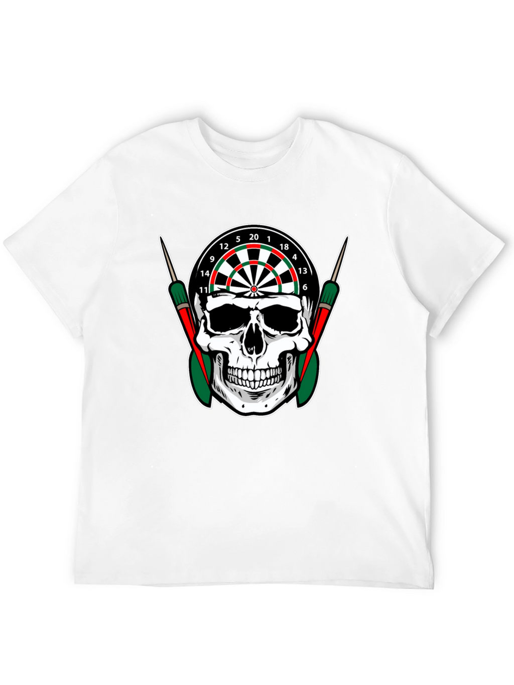 Skull Dartboard Graphic T-Shirt