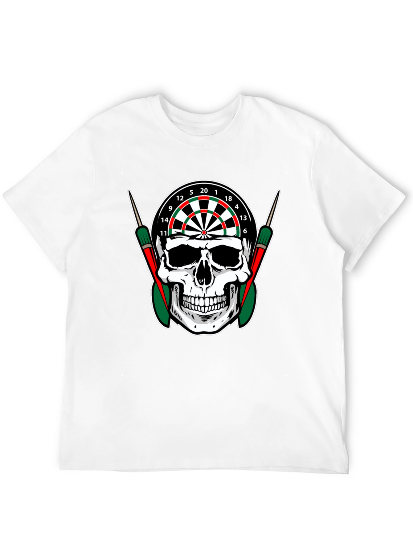 Skull Dartboard Graphic T-Shirt