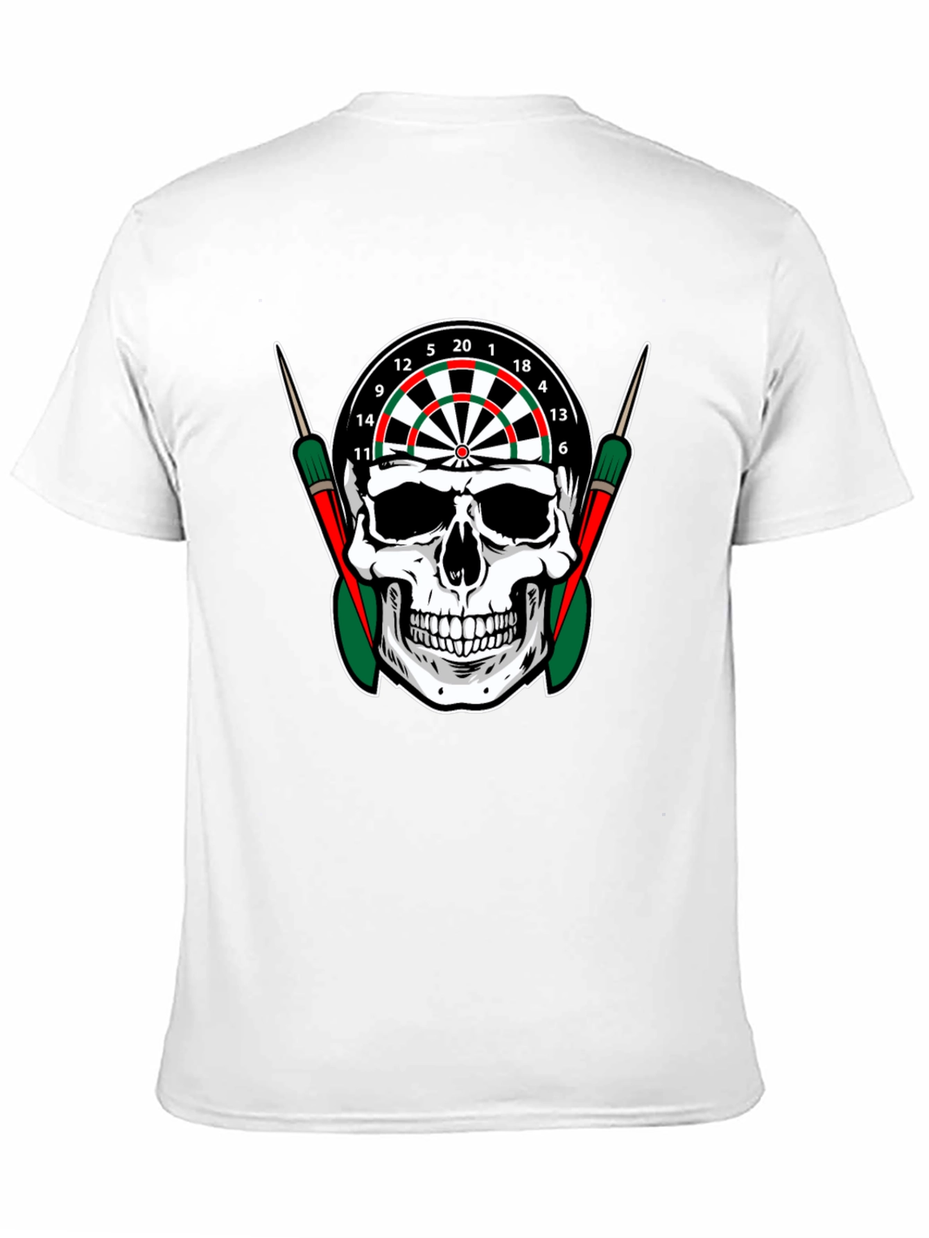 Skull Dartboard Graphic T-Shirt