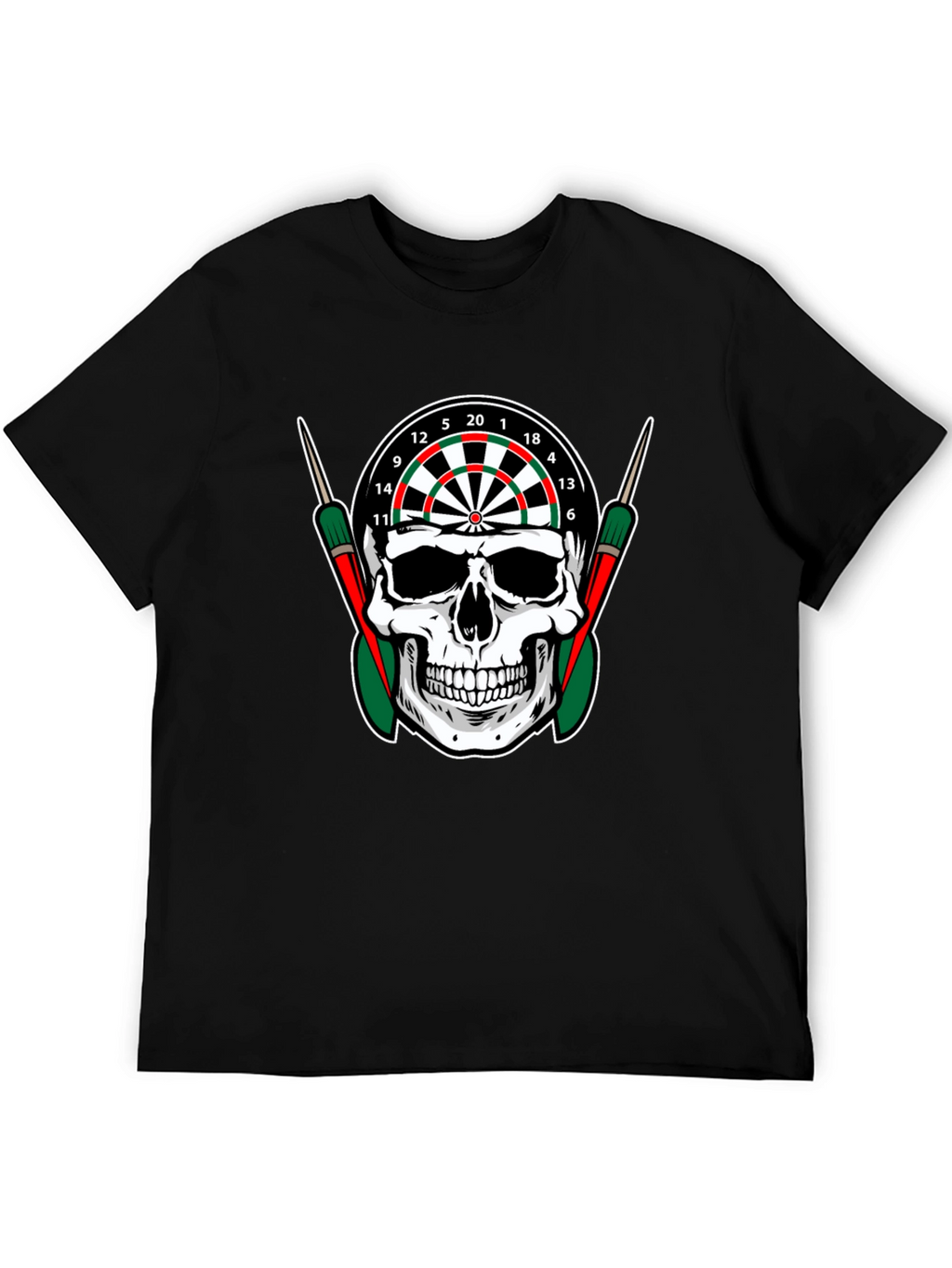 Skull Dartboard Graphic T-Shirt