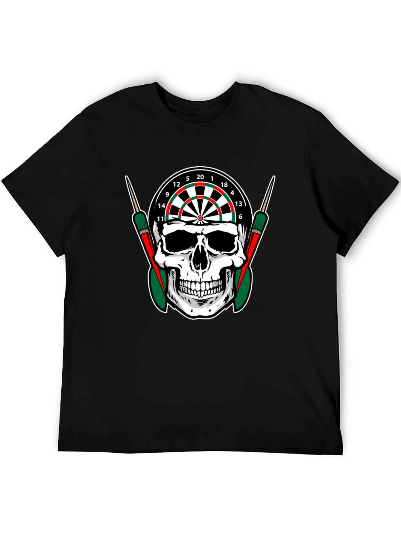 Skull Dartboard Graphic T-Shirt