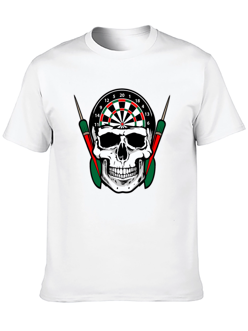 Skull Dartboard Graphic T-Shirt