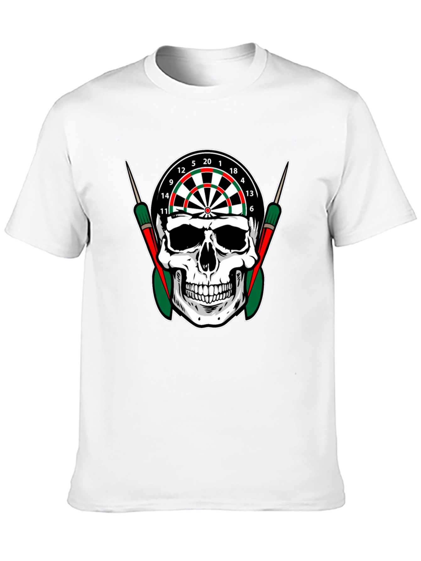 Skull Dartboard Graphic T-Shirt
