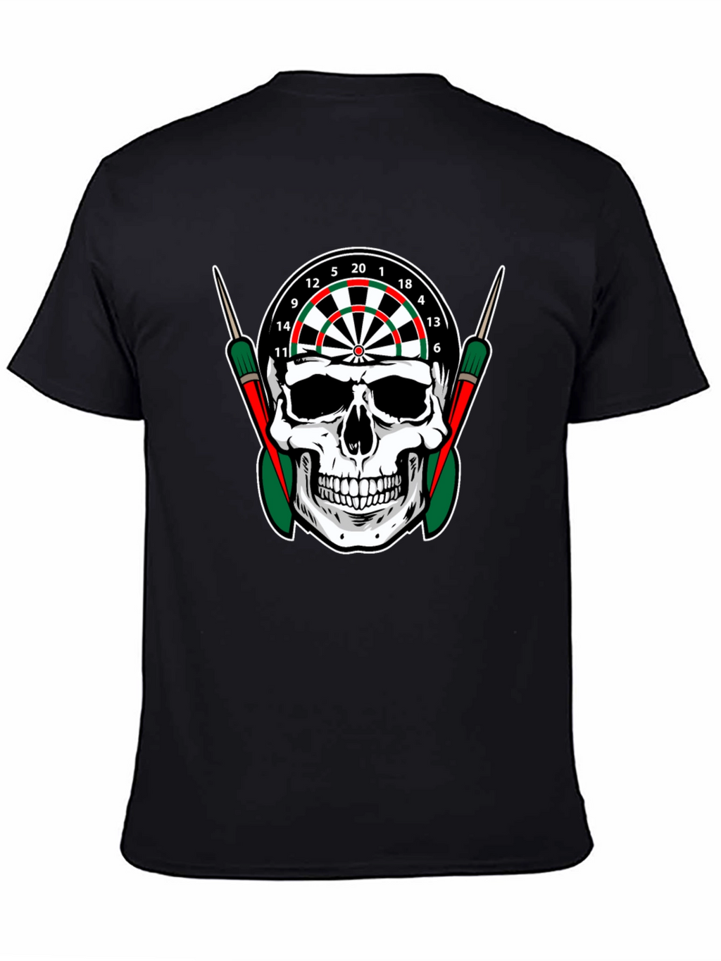 Skull Dartboard Graphic T-Shirt