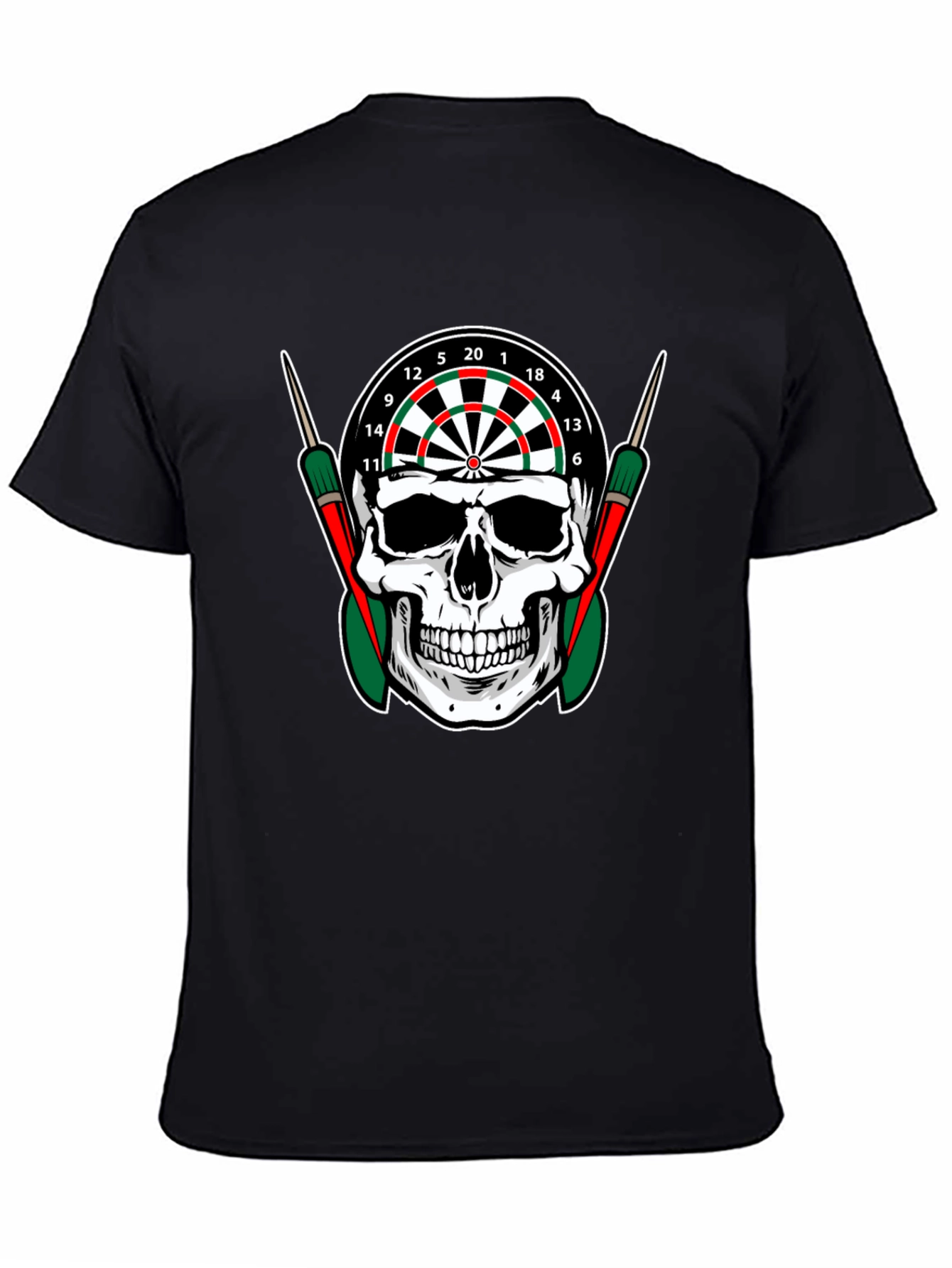 Skull Dartboard Graphic T-Shirt