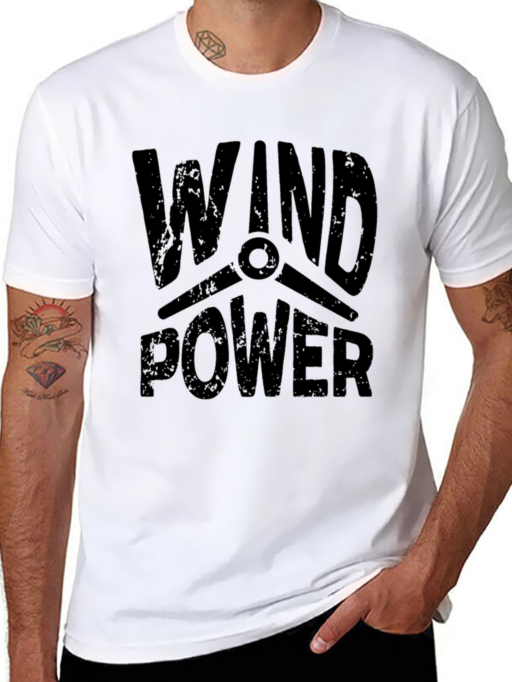 Wind Power T-Shirt - Eco Friendly Design