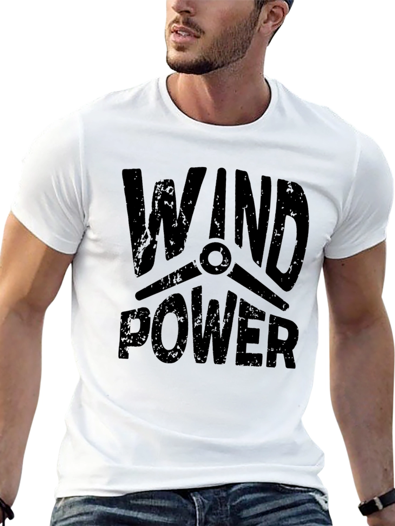 Wind Power T-Shirt - Eco Friendly Design