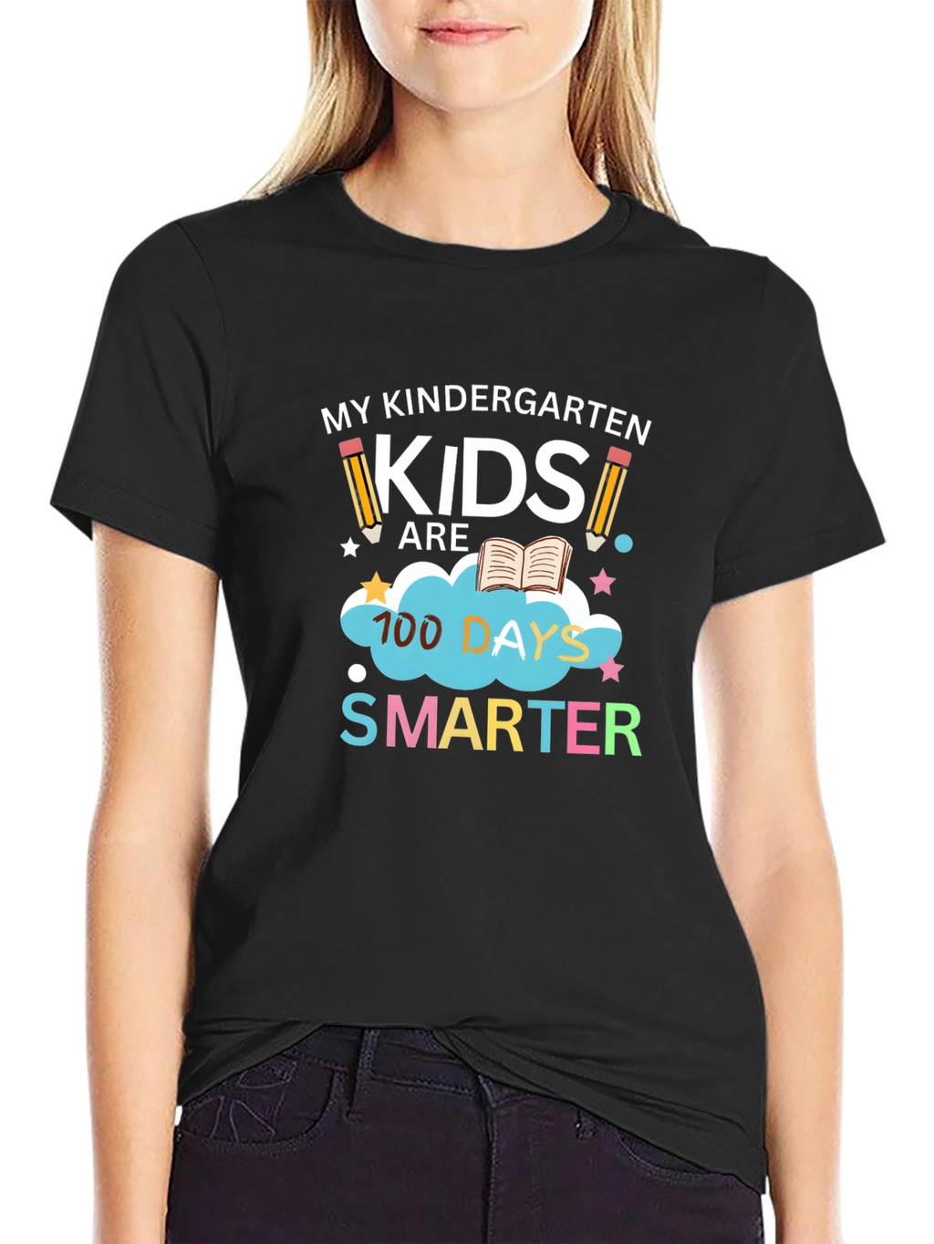 Kindergarten Teacher 100 Days Smarter T-Shirt