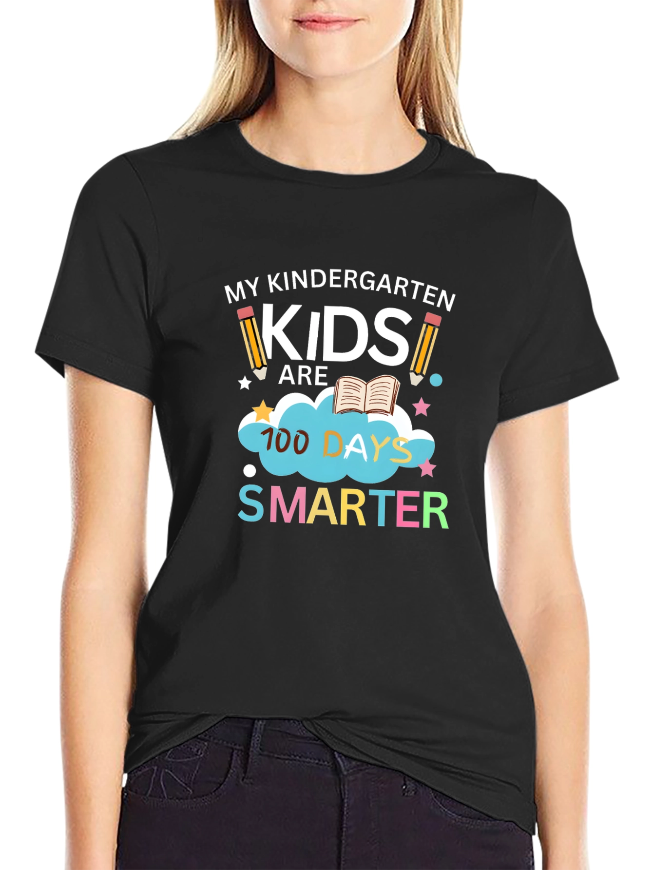 Kindergarten Teacher 100 Days Smarter T-Shirt