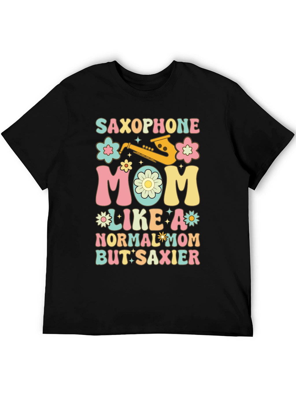 Saxophone Mom Graphic T-Shirt