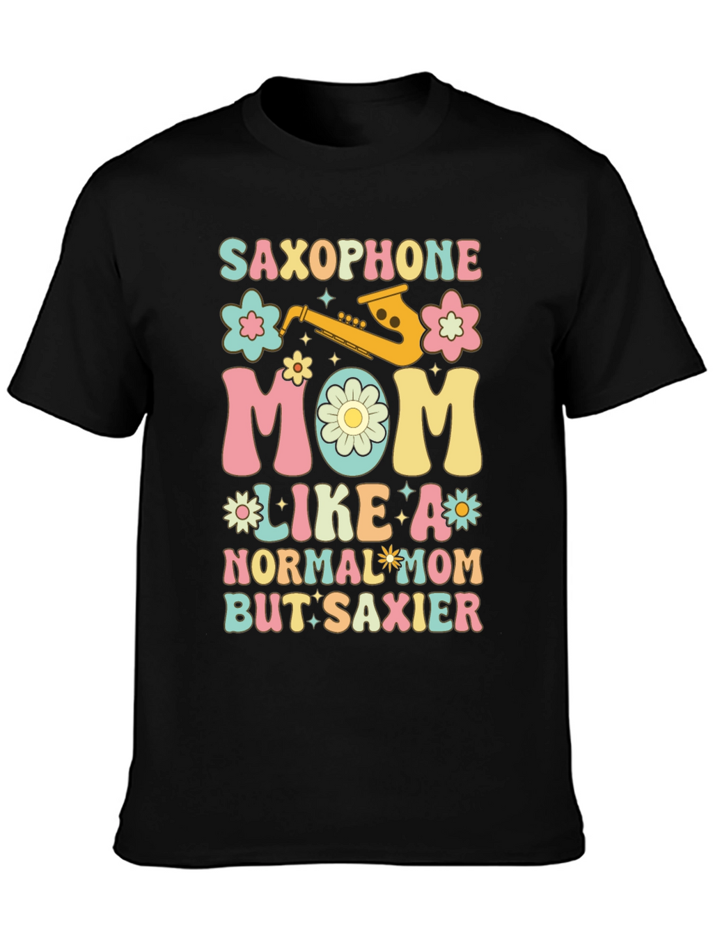 Saxophone Mom Graphic T-Shirt