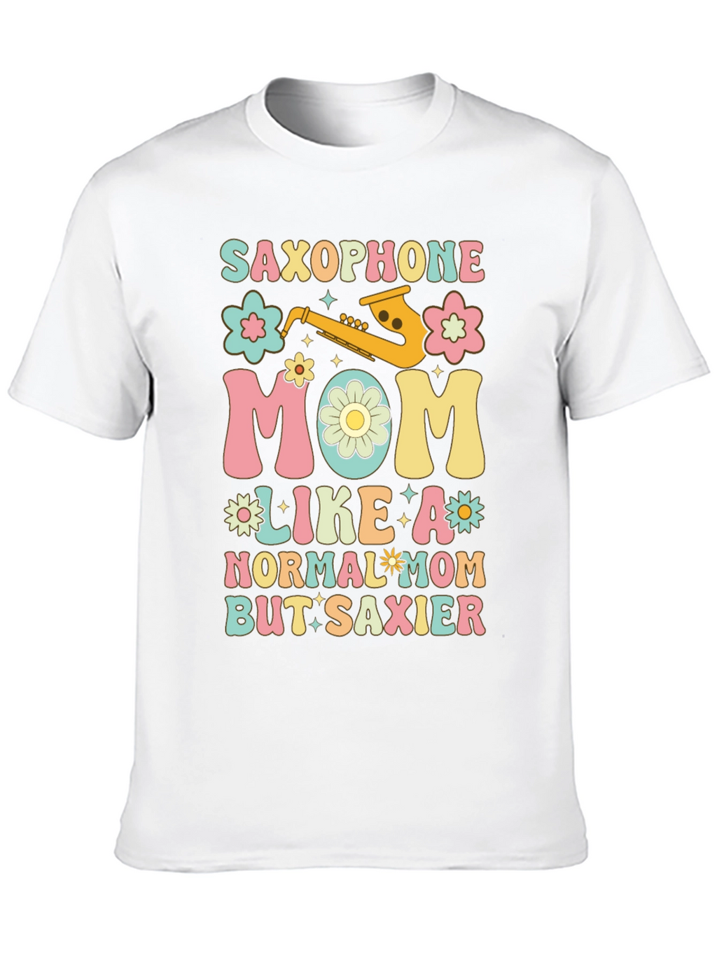 Saxophone Mom Graphic T-Shirt
