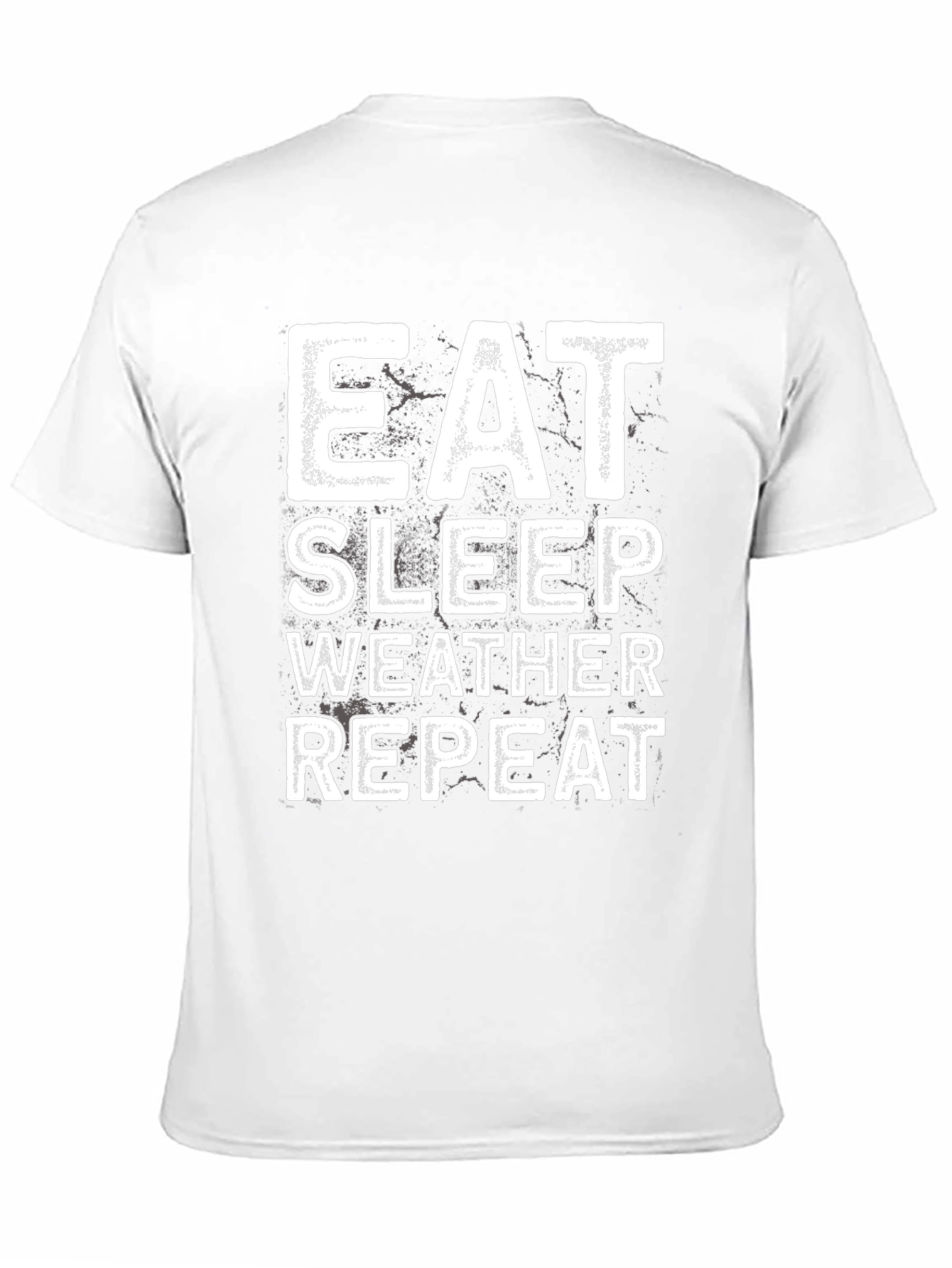 Eat Sleep Weather Repeat Black T-Shirt