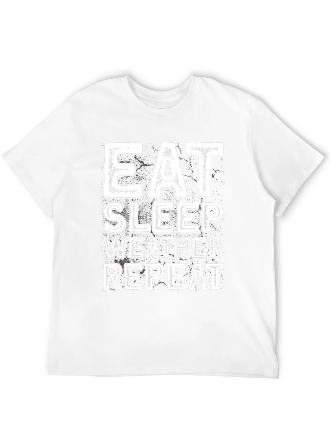 Eat Sleep Weather Repeat Black T-Shirt