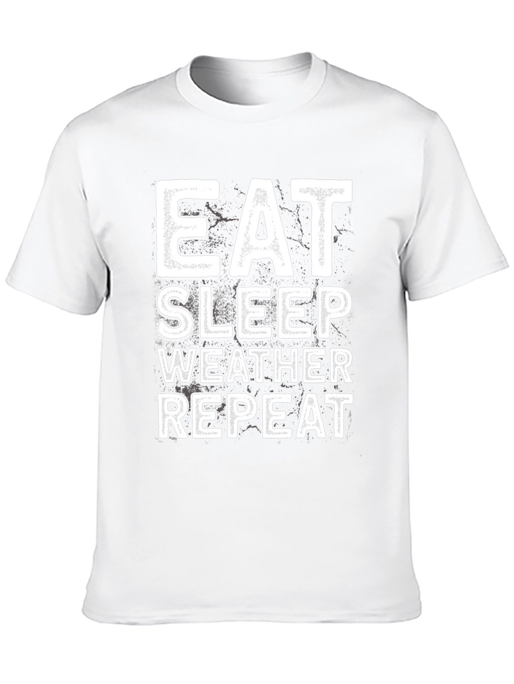 Eat Sleep Weather Repeat Black T-Shirt