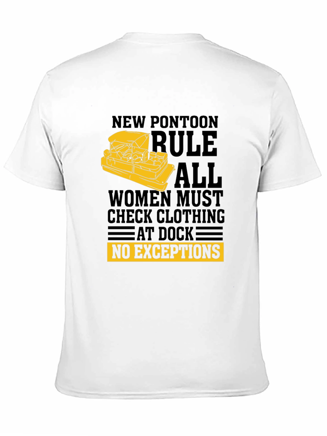 New Pontoon Rules T-Shirt - Funny Boat Apparel