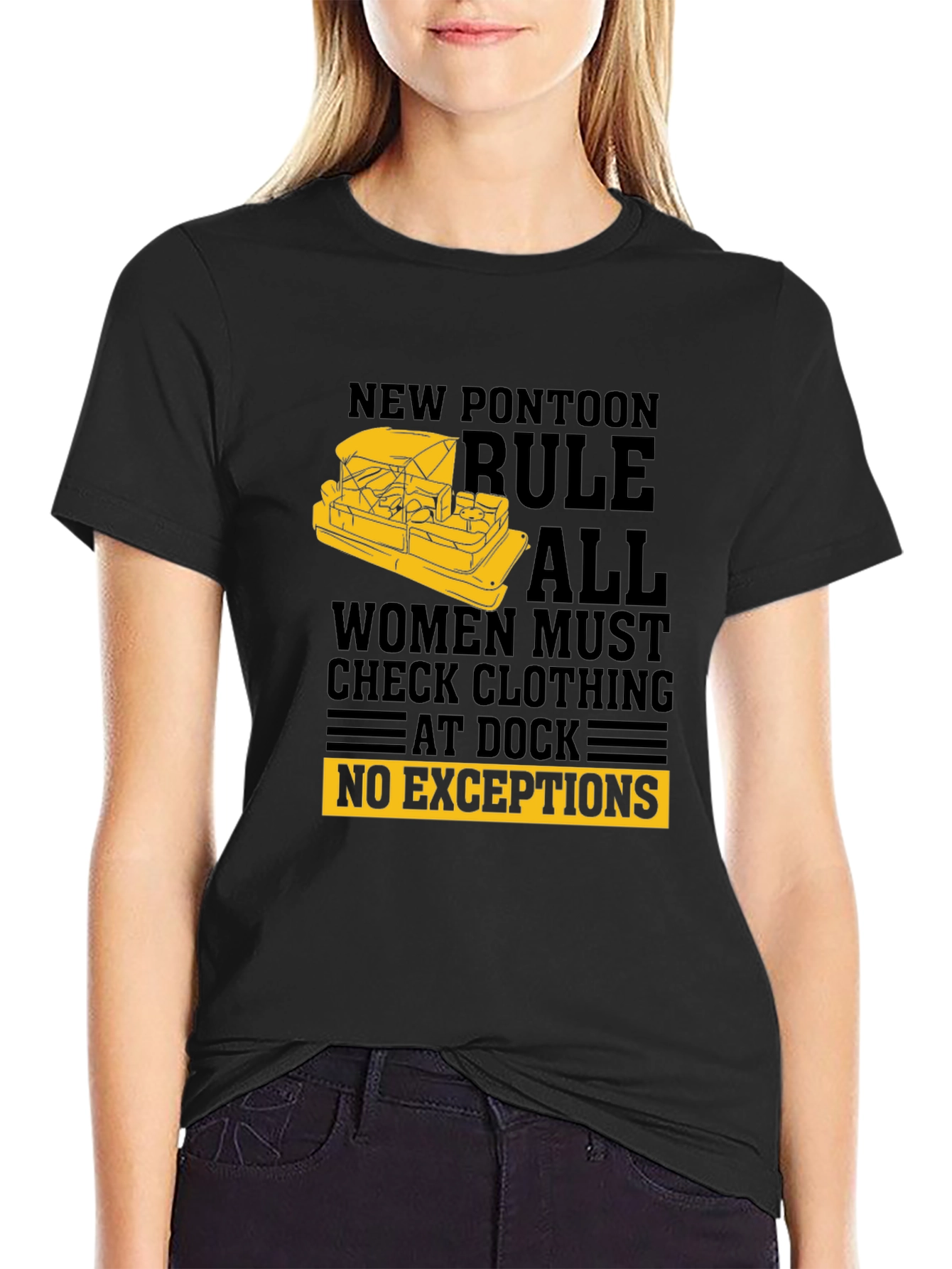 New Pontoon Rules T-Shirt - Funny Boat Apparel