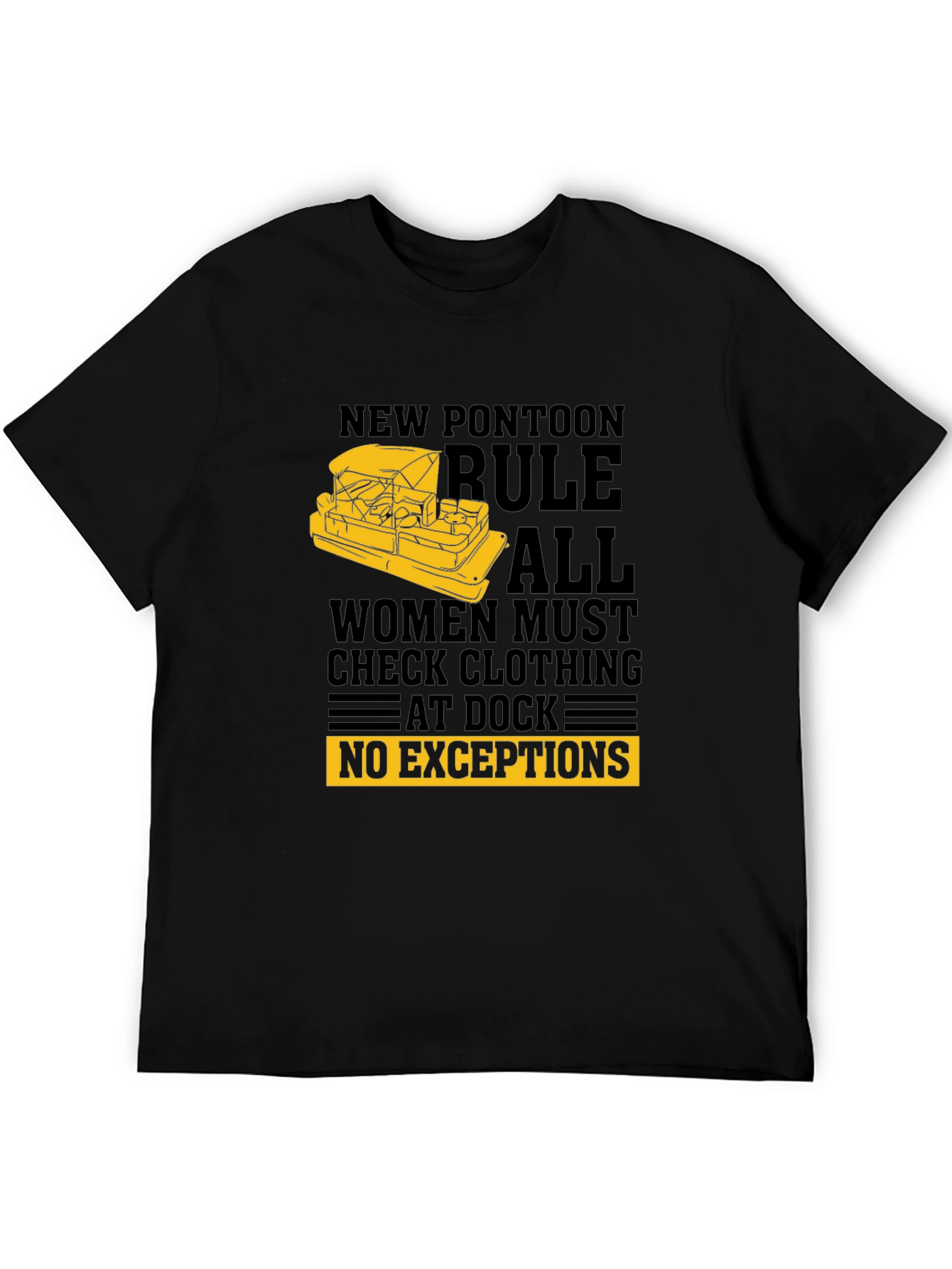 New Pontoon Rules T-Shirt - Funny Boat Apparel