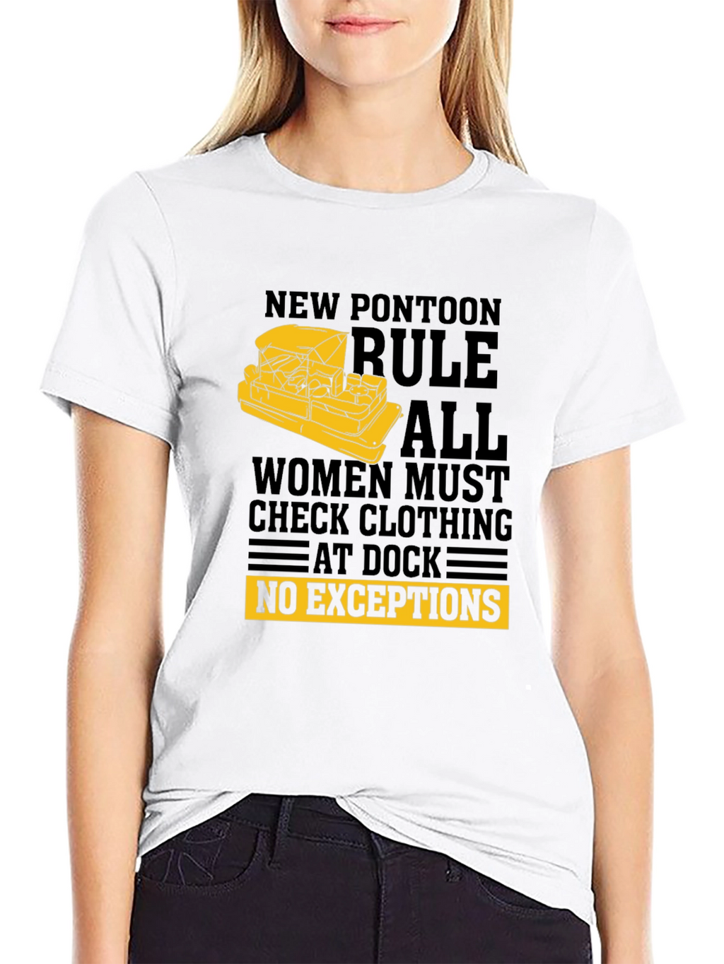 New Pontoon Rules T-Shirt - Funny Boat Apparel