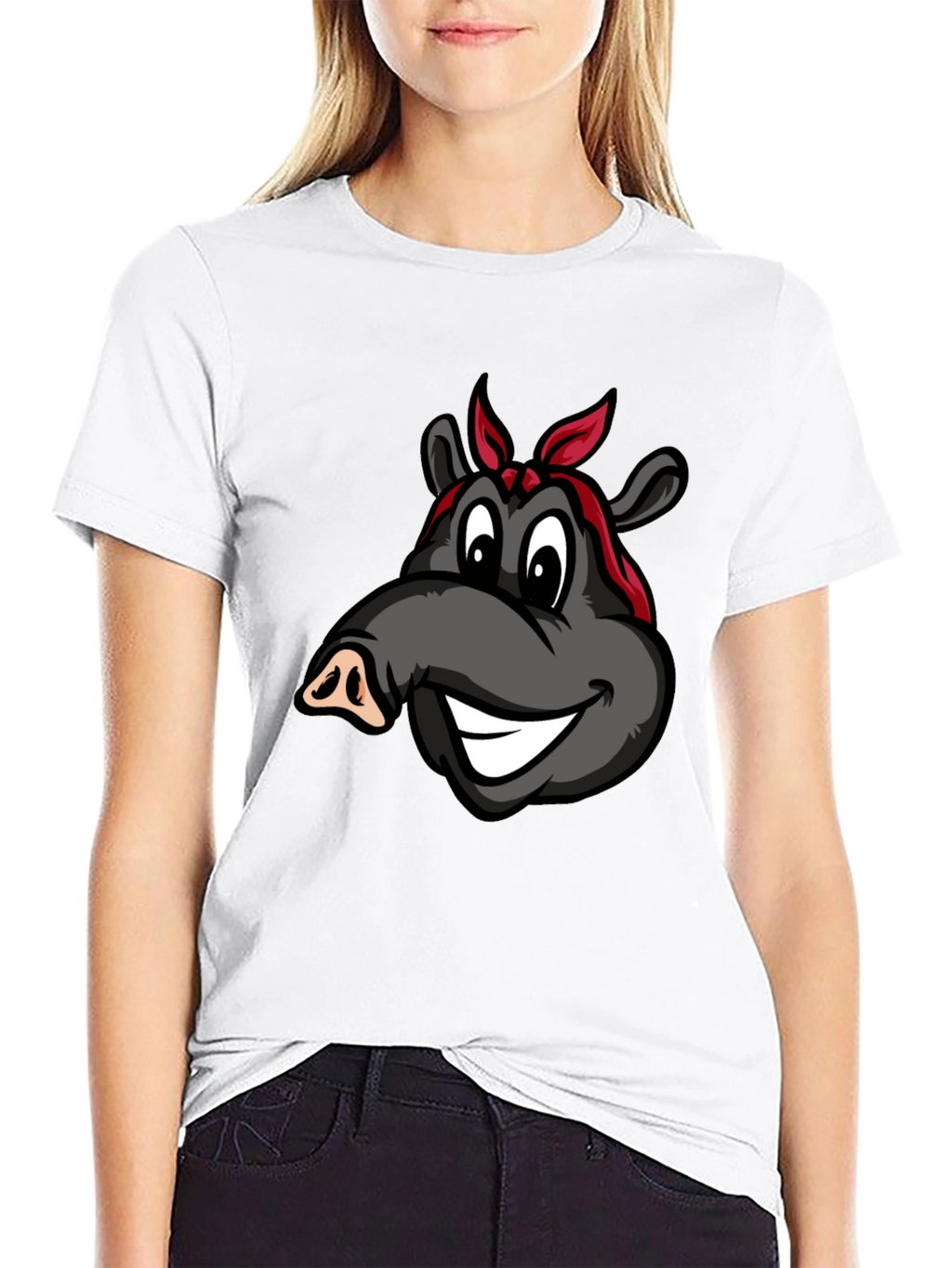Cartoon Hippo T-Shirt - Funky Animal Graphic Tee