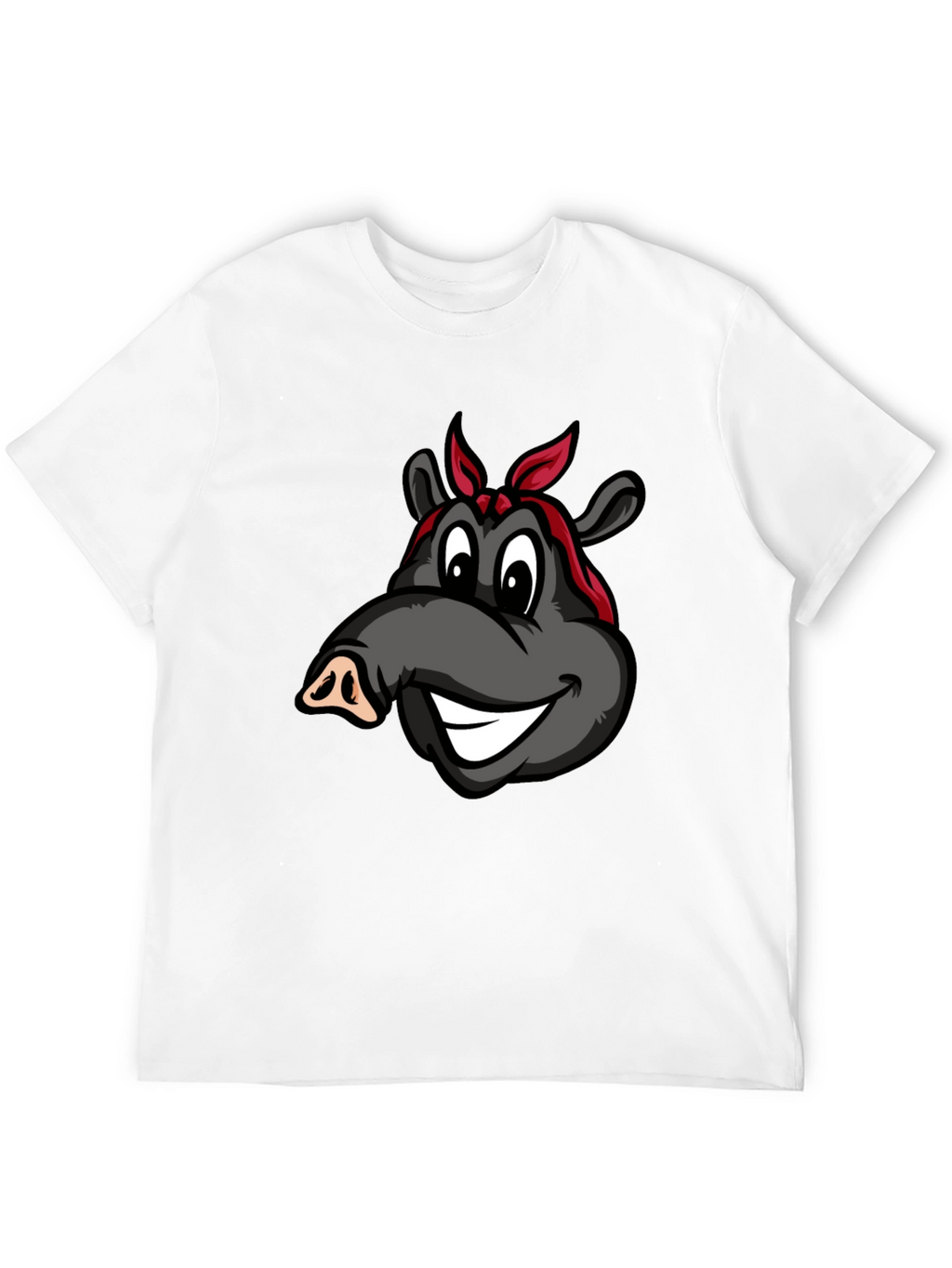 Cartoon Hippo T-Shirt - Funky Animal Graphic Tee