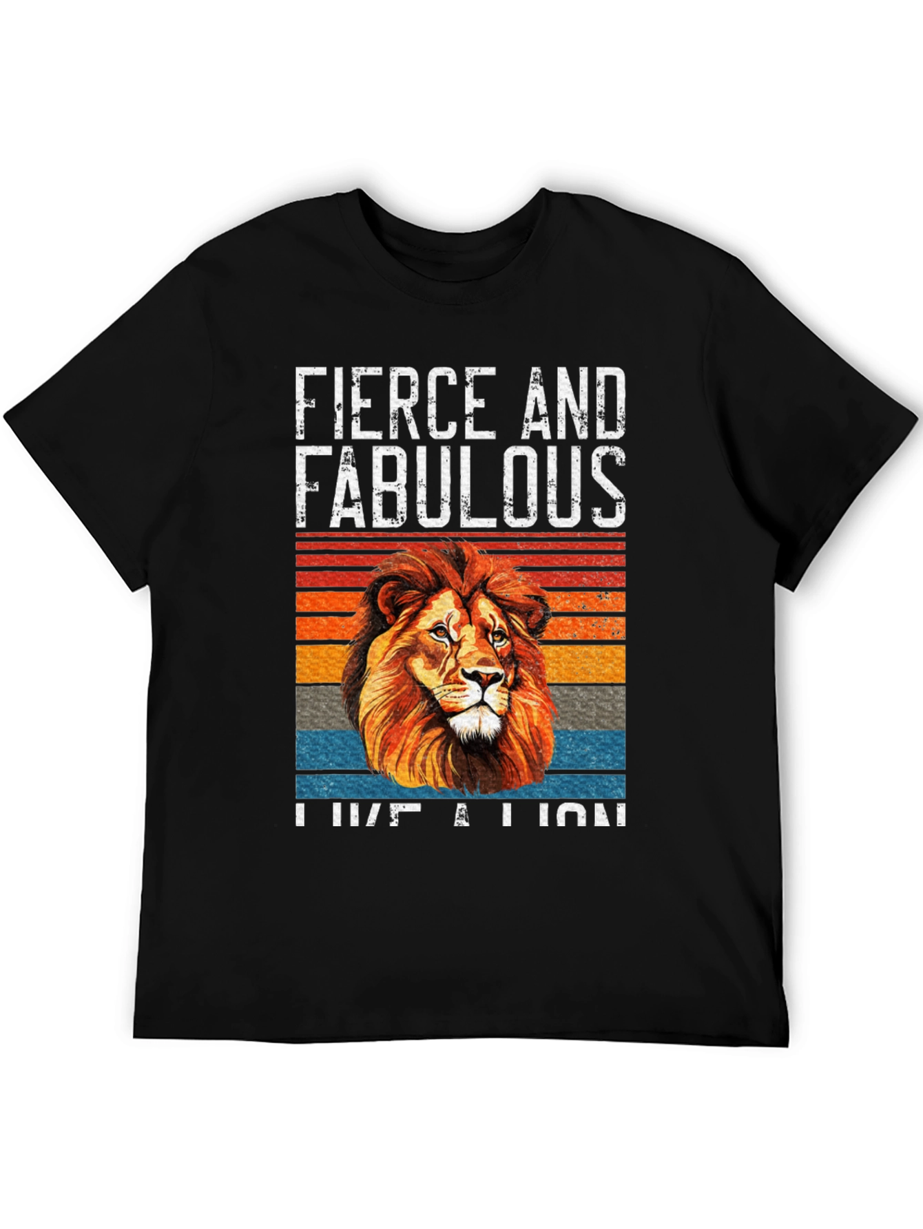 Fierce & Fabulous Lion Graphic Tee - Unisex