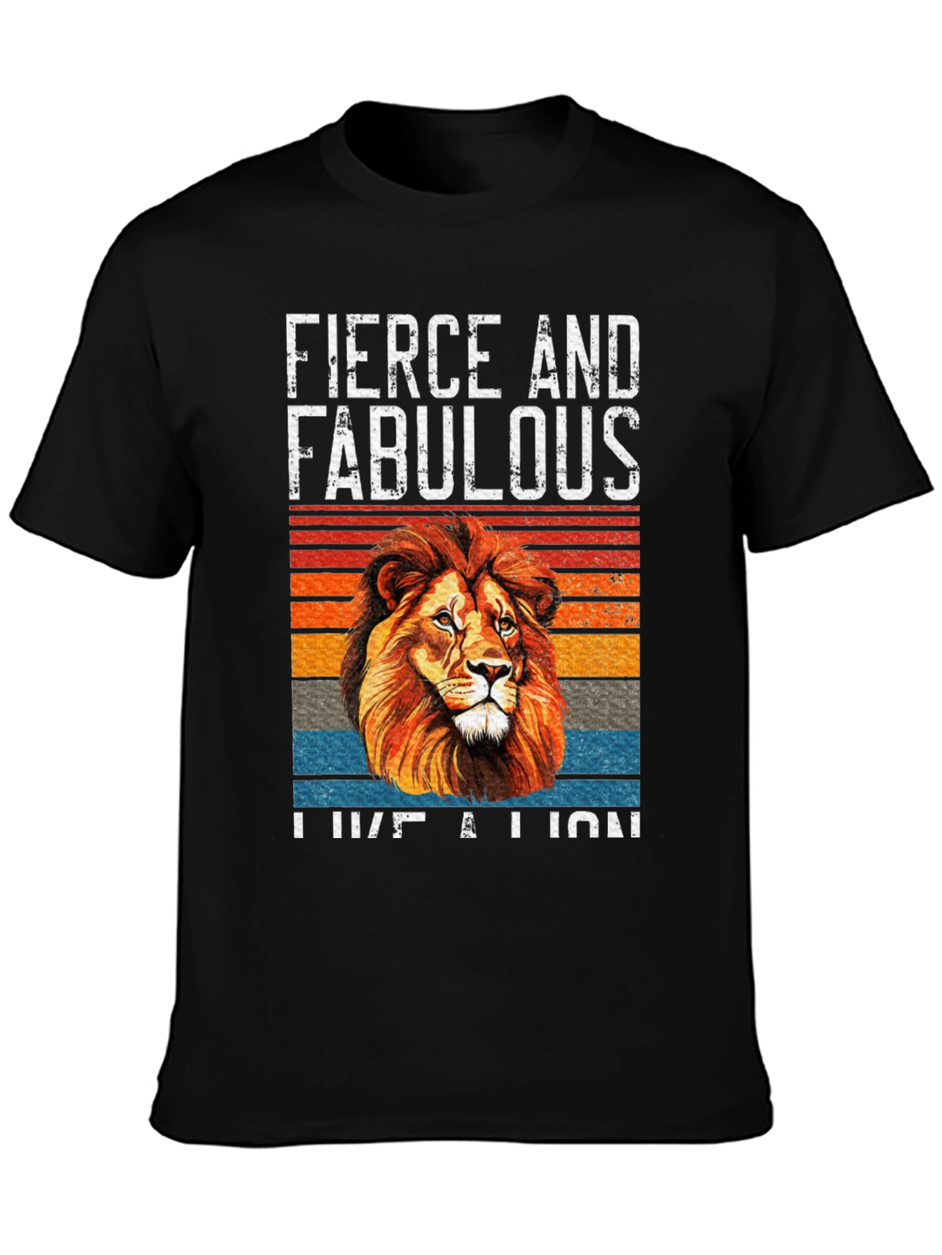 Fierce & Fabulous Lion Graphic Tee - Unisex