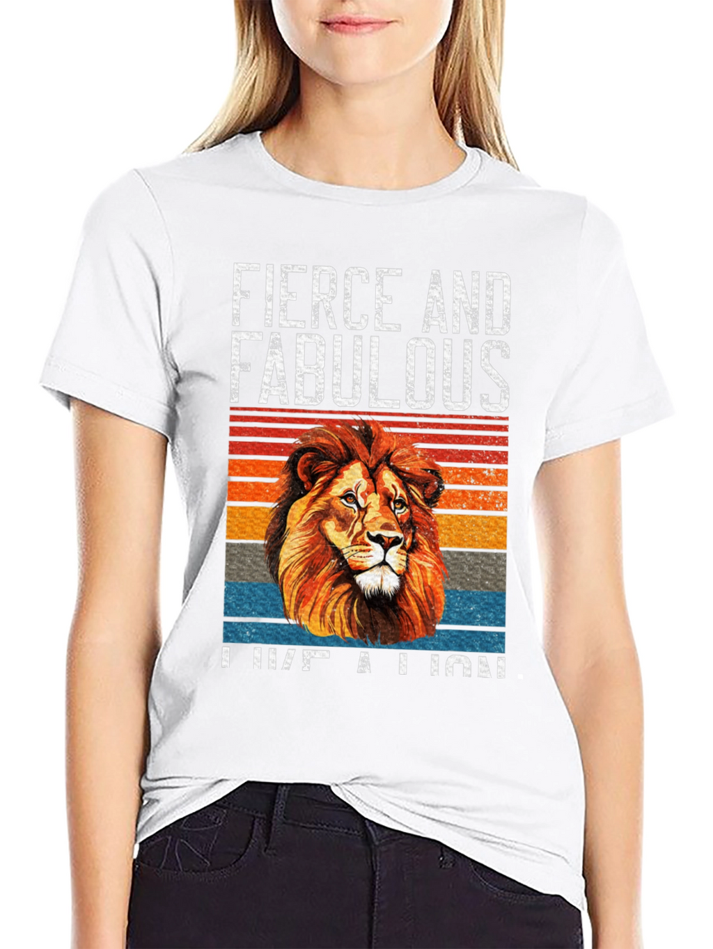 Fierce & Fabulous Lion Graphic Tee - Unisex