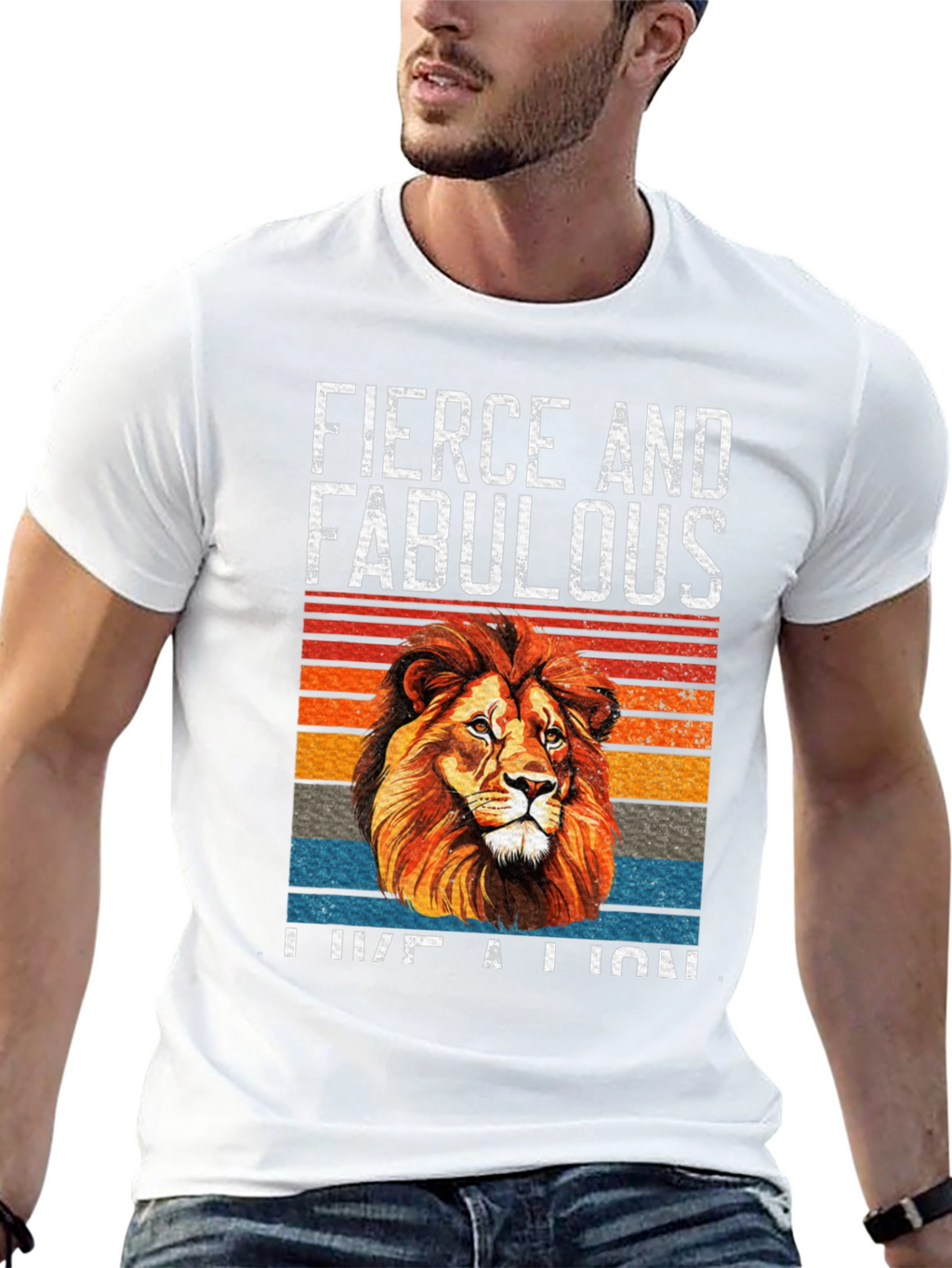 Fierce & Fabulous Lion Graphic Tee - Unisex