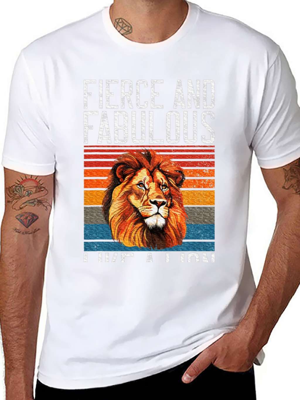 Fierce & Fabulous Lion Graphic Tee - Unisex