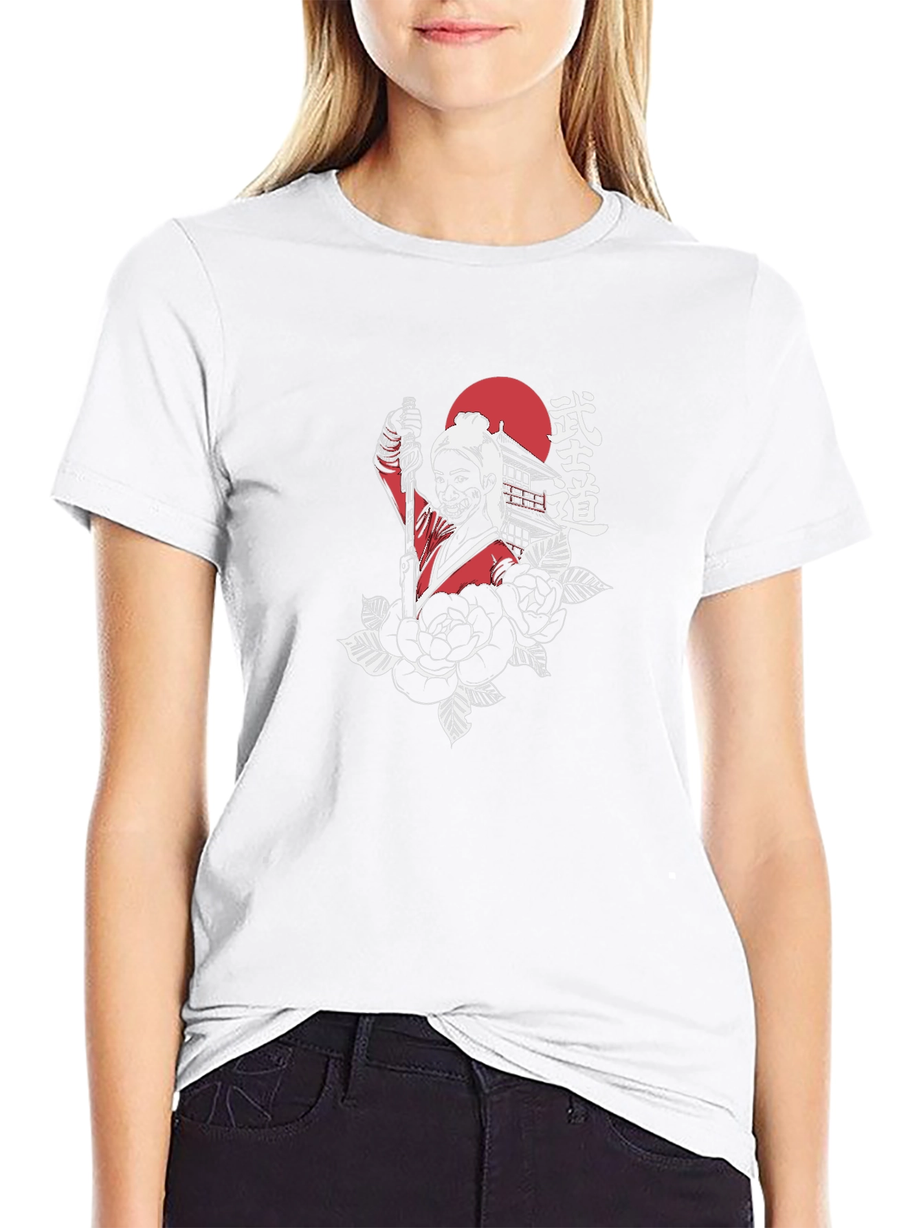 Samurai Graphic Black T-Shirt