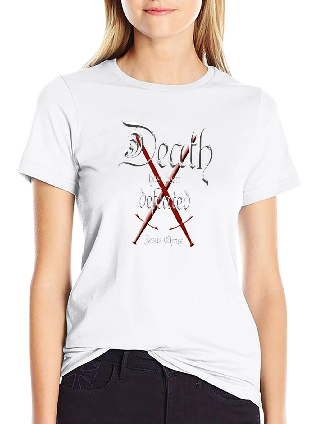 Death Defeated Graphic Tee - Jesus Christ