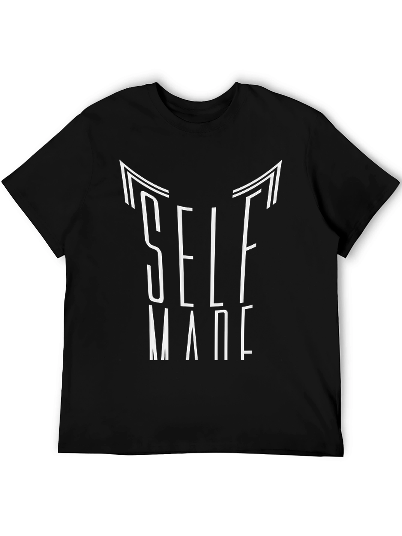 Self Made Black Graphic Tee