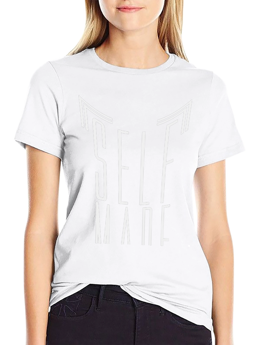 Self Made Black Graphic Tee