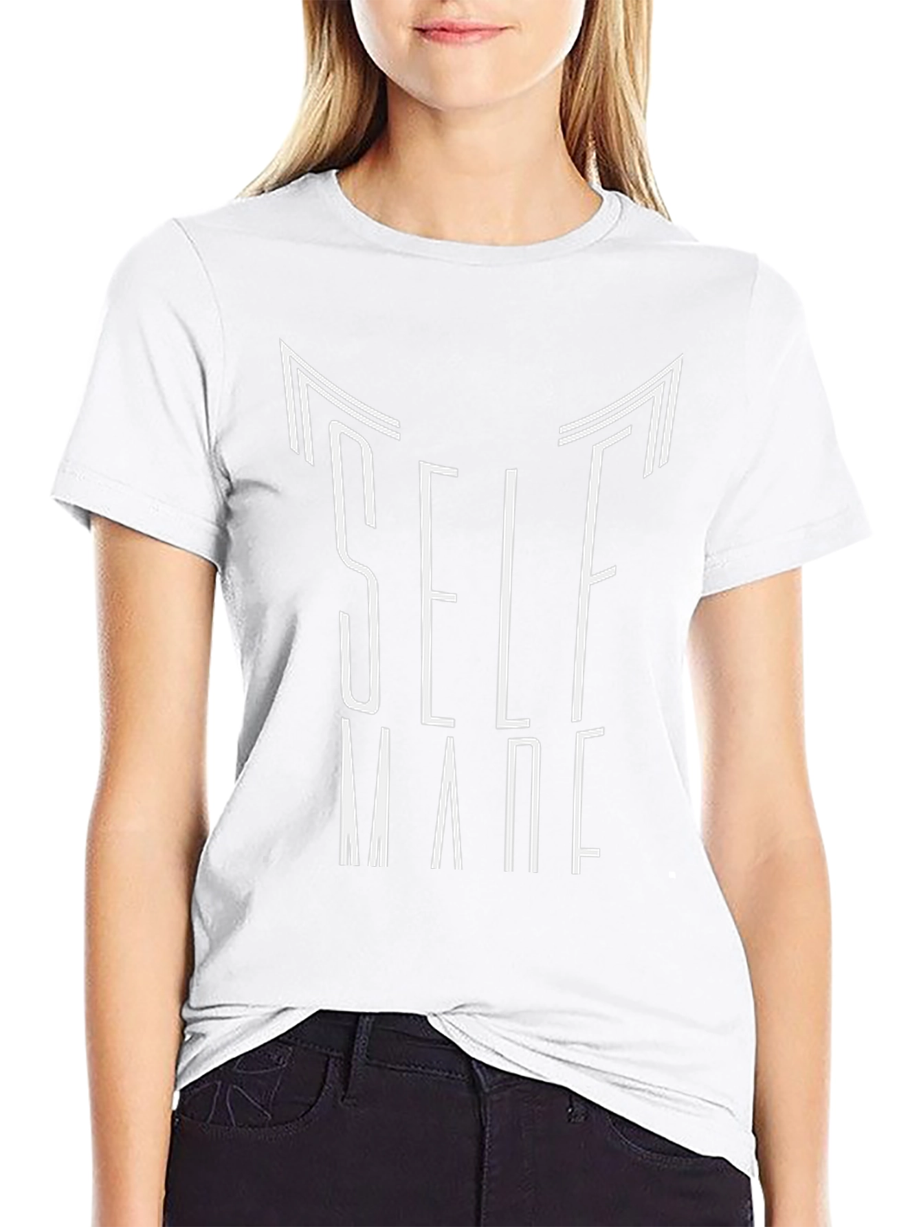 Self Made Black Graphic Tee