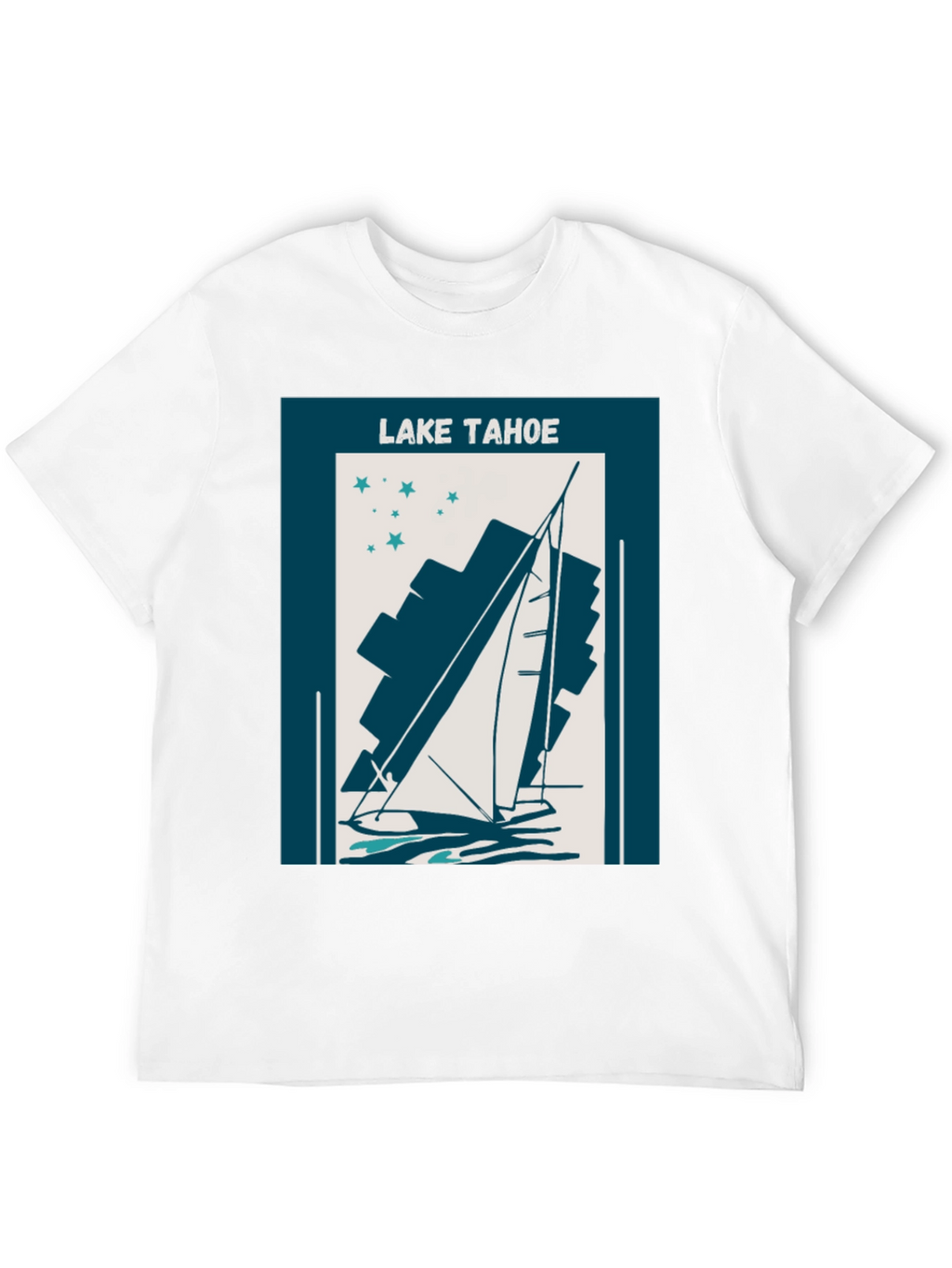 Lake Tahoe Sailboat Graphic Tee