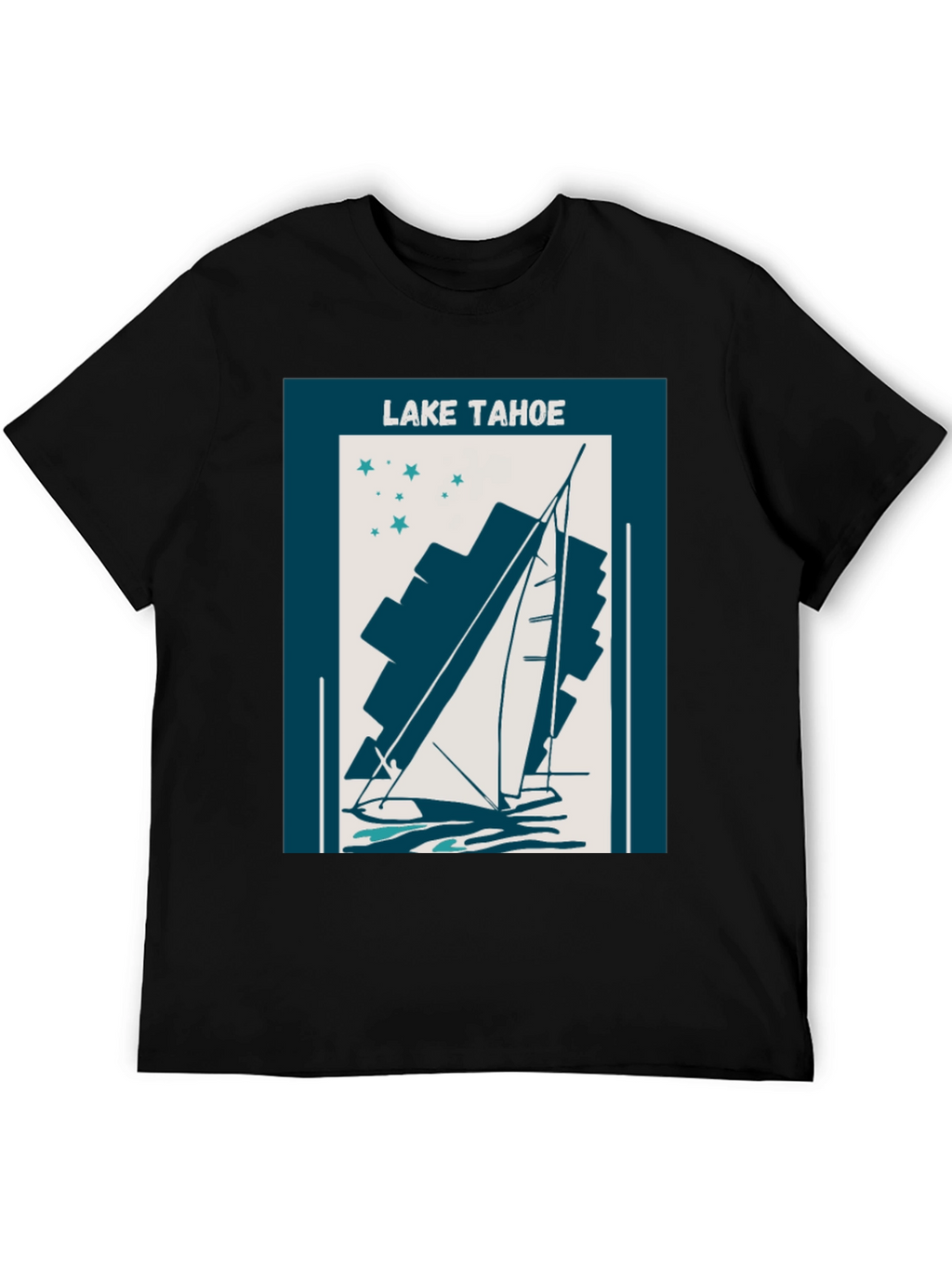 Lake Tahoe Sailboat Graphic Tee