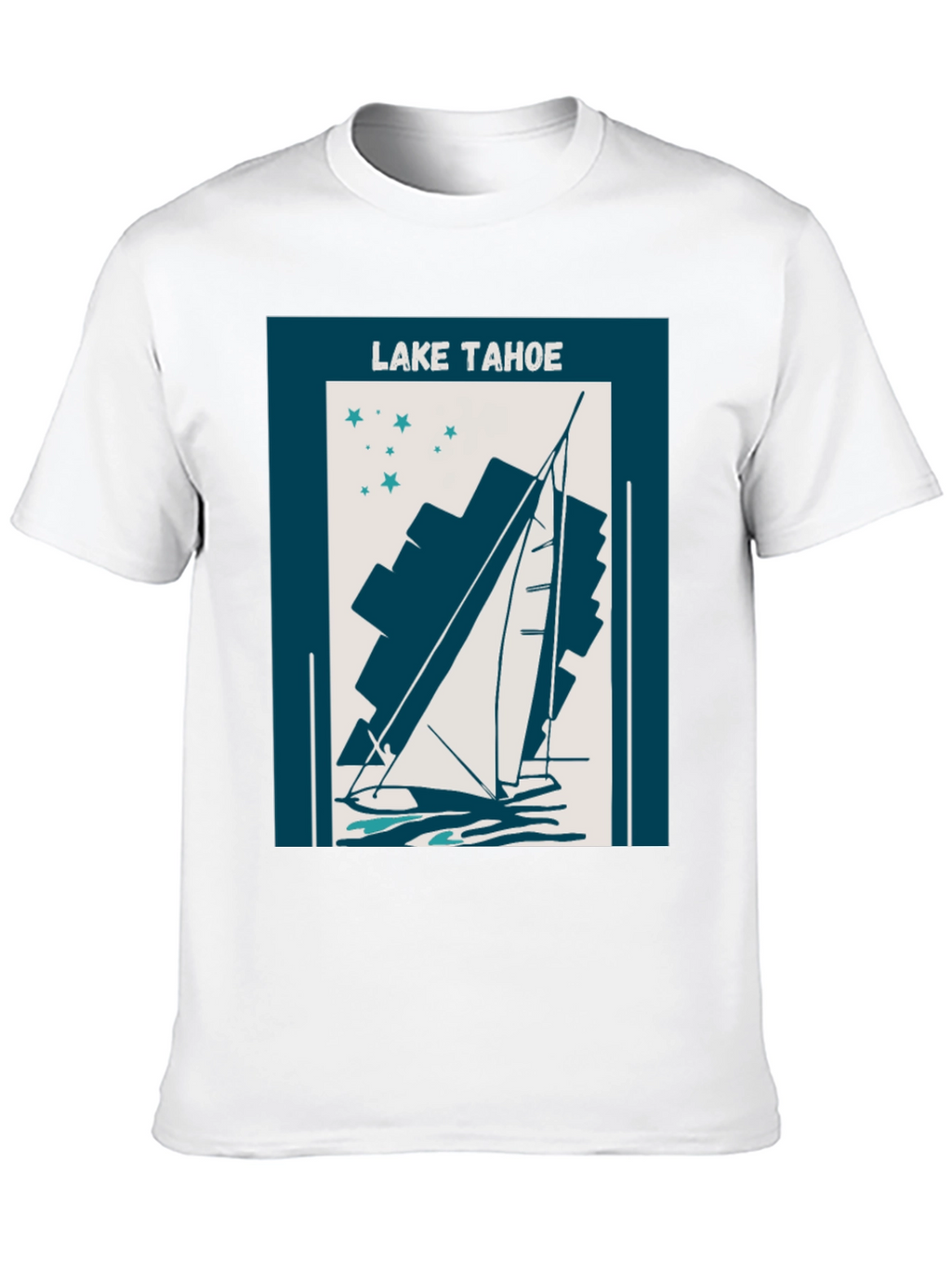 Lake Tahoe Sailboat Graphic Tee