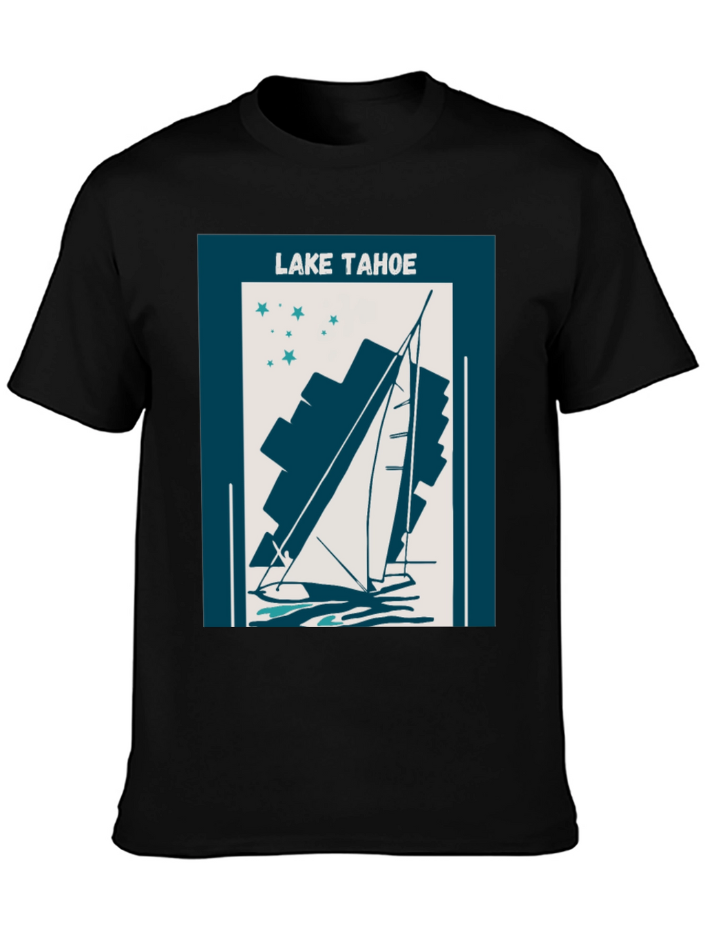 Lake Tahoe Sailboat Graphic Tee